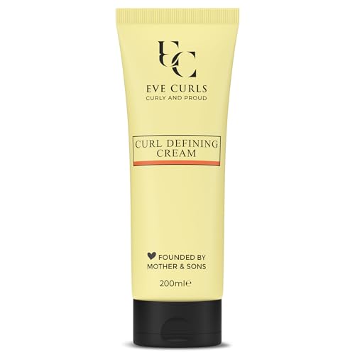 Eve Curls Curl Defining Cream 200ml Lightweight Definition for Curly Hair | Vegan Sulphate & Silicone Free