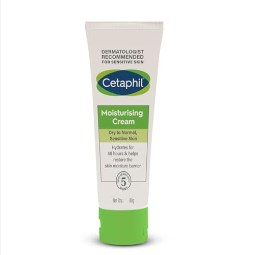 Cetaphil Moisturising Cream for Face & Body, 80g | 48Hr Hydration...