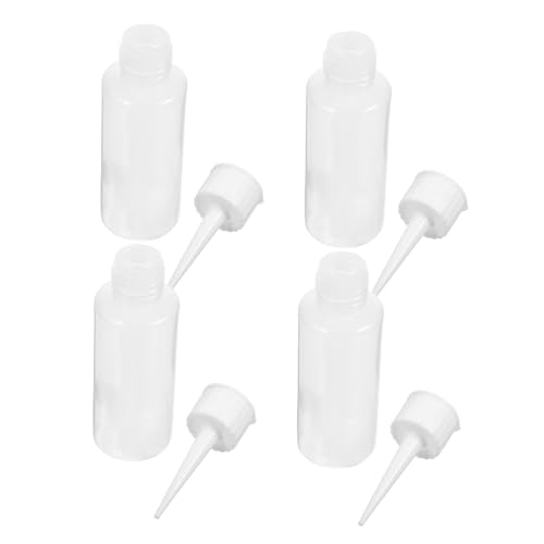 AUTSUPPL 50ml Mini Glue Bottles Lids Plastic Squeeze Bottles for Liquid Storage