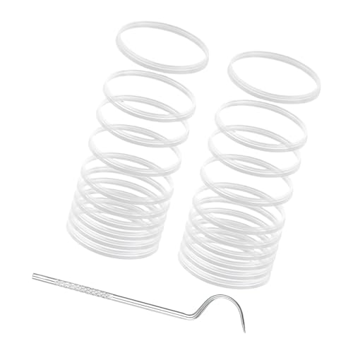 Laikoutd Juego de Juntas de Silicona de Grado alimenticio para Taza de Filtro para máquina de café, Incluye Gancho de fácil instalación, Junta de Filtro de café a Prueba de Fugas