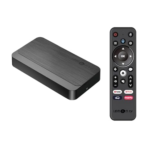 BOXPUT Lemon TV L2 Android TV Box 2024 Allwinner H618 Android 12.0 TV Box 4K Dual WiFi 2.4G/5G BT5.4 Smart TV Box 2GB RAM 16GB ROM Android Box with BT Voice Remote Cover