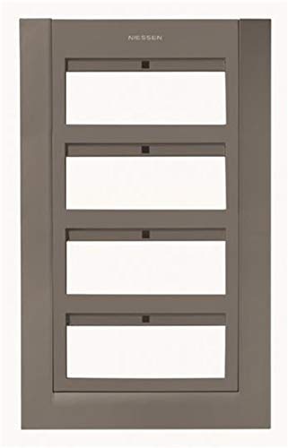 Plaque 24 modules Niessen centralizacion anthracite pour cadre de commande
