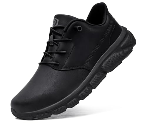 Image of LARNMERN Steel Toe Skate Shoes Men Safety Work Sneakers Wide Toe Box Barefoot Zero Drop Non Slip Shoe