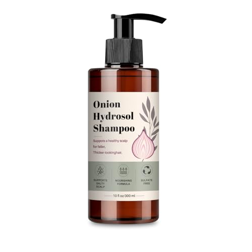 Onion Hydrosol Shampoo with Rosemary & Biotin Thickening and Strengthening Hair Care Formula for Women and Men Lightweight Daily Shampoo 10 fl oz