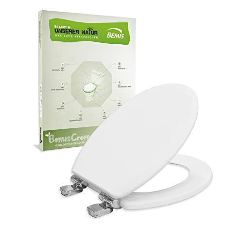 BEMIS WC-Sitz 3155CT Weiß, Länglich – Robuster Gewerbesitz Mit STA-TITE Befestigung