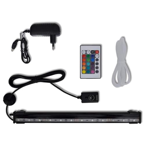 Générique Lampe LED RVB de Bulles Submersible d'aquarium 32 cm Articles pour Animaux Articles pour Animaux de Compagnie Accessoires pour Poissons Éclairage...