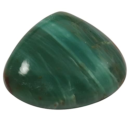 Cabochon en jaspe vert en forme de cœur de 29,2 carats Oi04 pour création de bijoux