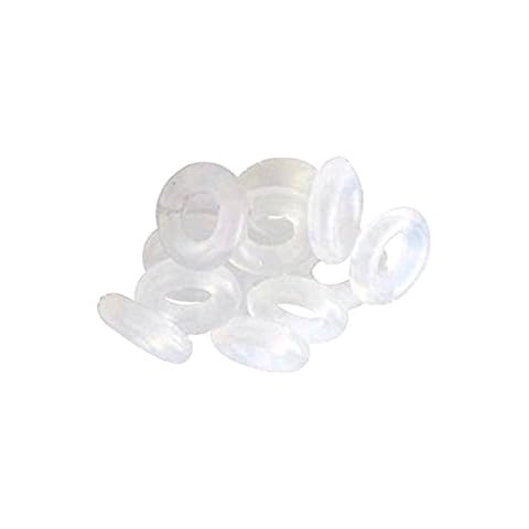Sexy Sparkles 20 Clear Silicone Stopper Beads – Rubber Spacer Charms for Snake Chain Bracelets, Compatible with Pandora, Chamilia, Biagi, and More Cover