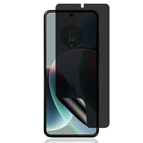 Yiunssy Protector de Pantalla de Privacidad para Motorola Razr 40, Anti-Arañazos, Fácil de Instalar， Antiespía TPU Protector de Pantalla para Motorola Razr 40