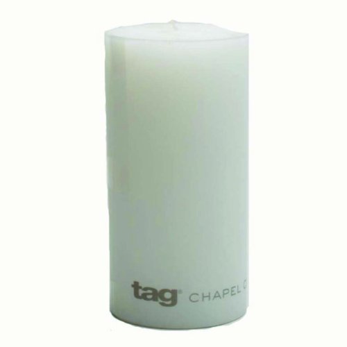 Tag 100064 3-Inch by 6-Inch Unscented Long Burning Pillar Candle, White by TAG Trade Associates Group