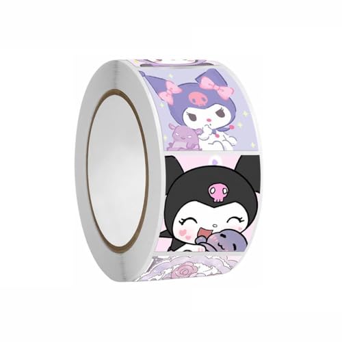 HASTHIP® 500Pcs Cute Stickers - 8 Designs Cartoon Character Stickers, Kawaii Stickers Decals Assortment Gifts for Kids Teens Girls Adults, Ideal DIY Decor & Gift for Fans