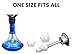 Zebra Smoke Hookah Diffuser Silencer Filter Shisha Muffler Silicone Hookah Accessories White/Clear