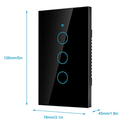 Interruptor Inteligente, Interruptor Inteligente Painel de Interruptor Wifi para Controle de Voz SIR