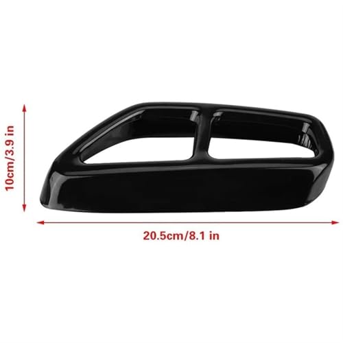 Cubierta para tubo de escape resistente a corrosión en acero inoxidable negro BMW G30 5