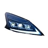 Headlight Assembly Compatible with Nissan Sentra B17 2012-2015 Compatible with Sylphy Full LED Light Source Sequential Turn Signal DRL