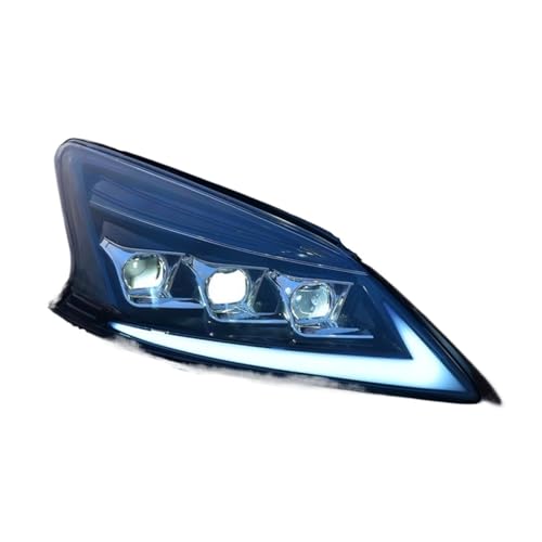 Headlight Assembly Compatible with Nissan Sentra B17 2012-2015 Compatible with Sylphy Full LED Light Source Sequential Turn Signal DRL