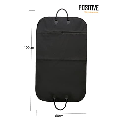Milisten Folding Suit Bag Large Garment Bag Handles Oxford Cloth for Men Women Black2