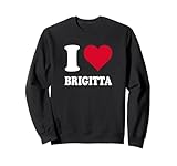 cuore rosso amo brigitta felpa