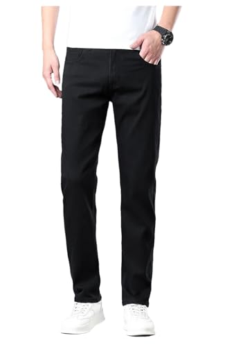 Men Summer Ultra-Thin Jeans Straight Stretch Breathable Denim Pants Business Male Gray Trousers