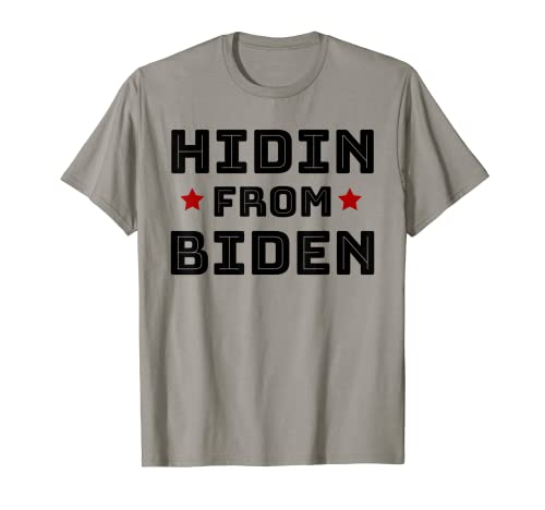 Hidin di Biden Anti Biden Harris Pro Trump 2020 Maglietta