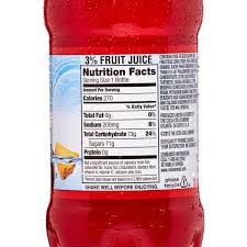 Snackur Minute Maid Fruit Punch,20 oz Bottle,8 Pack, In Snackur Safe ship Box
