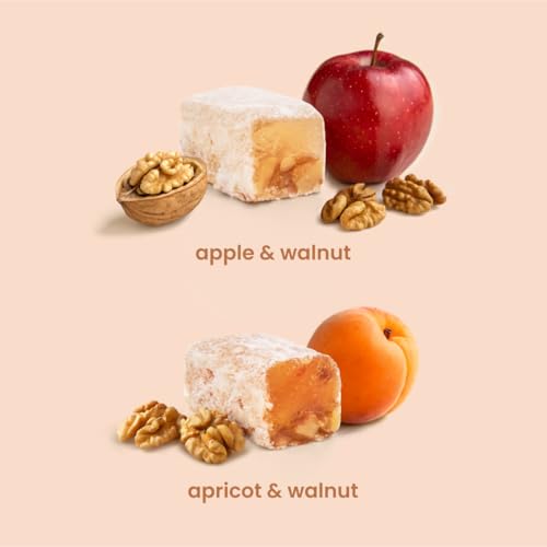 Liberty Orchards Original Aplets & Cotlets - Gourmet Chewy Snack in Gift Box,...