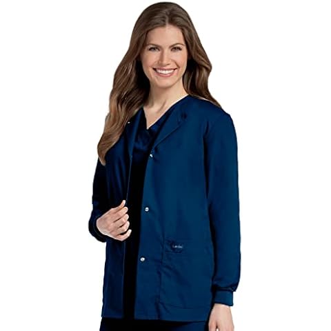 Landau Women's Relaxed Fit 4-Pocket Scrub Jacket Cover