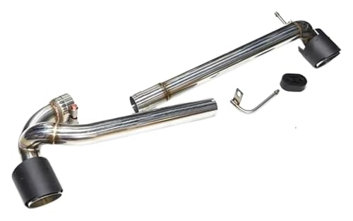 Embouts d'échappement doubles en acier inoxydable argenté pour BMW 118i F20