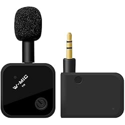 Microfono Lavalier Inalambrico Para Camara oueyfer Micrófono Lavalier inalámbrico 3 5 mm Micrófono de grabación para altavoz Cámara Smartphones Micrófono de solapa Transmisión en vivo Micrófono Lavalier portátil Micrófono Lavalier