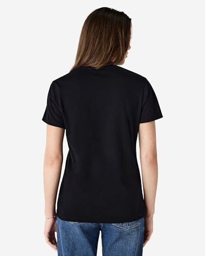 Image of Gildan Men's Round Neck Cotton Half Sleeve T-Shirt - Soft & Breathable Fabric | Casual & Comfortable Fit | Perfect Black | XL