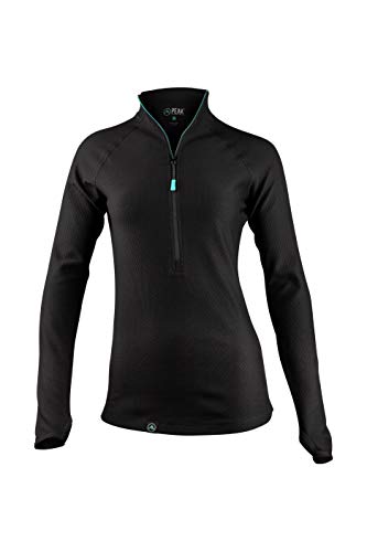 PEAK A COLDPRUF INNOVATION Women's 1/2 Zip Long Sleeve Mock Neck Top, 2XL