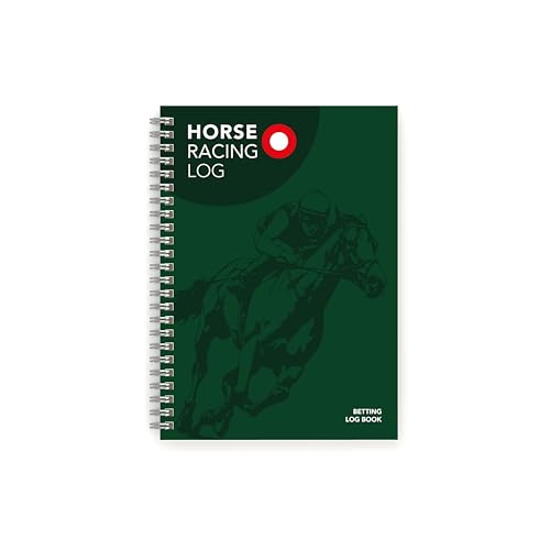 Horse Racing Log - A5 100 Page Logbook to record all your Flat & Jumps Racing Bets - With convenient columns for selections stakes and returns - An Essential for all Horse Racing fans
