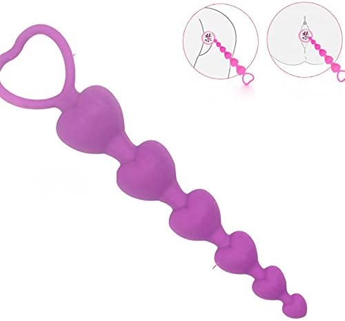 Anal Butt Plug Beads Soft Anal Beads Butt Plug Anal Balls Toys Adult Balls Silicone G-Spot Stimulating Adult Sex tooys