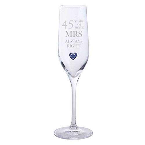 Flûte à champagne personnalisable en cristal Dartington pour des moments d'exception