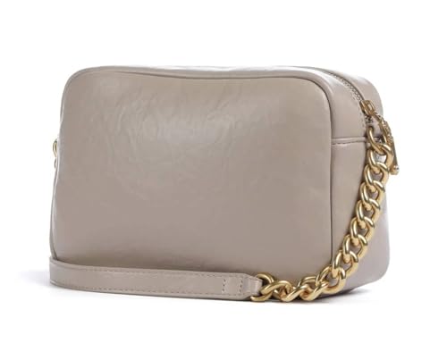Sac camera case Liu Jo LaPuffy dark sand petit format aspect matelassé chic
