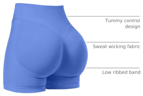 Image of VOYJOY Women Workout Impact Shorts 2.5 inch / 3.6 inch / 4.5 inch / 6 inch Scrunch Butt Booty | Tummy Control, High Waisted, Bike Short, Gentle Compression, for Women