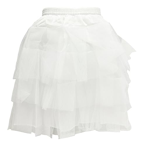 DRHOM Kids Crinoline Underskirt Wedding Pageant Dress Flower Girls Princess Hoopless Petticoat Slip with 3 Layers Net2
