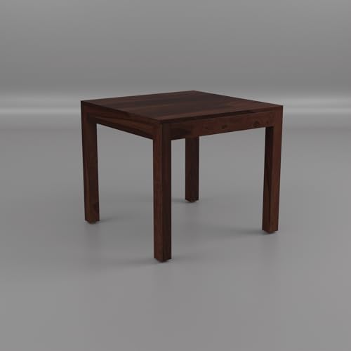 Image of Solid Wood Cane 4 Seater Dining Table Set | Four Seater Dining Table with 4 Cushions Chairs for Dining Room | 4 Seater Dining Set for Hotel Restaurant | Sheesham, E-Walnut