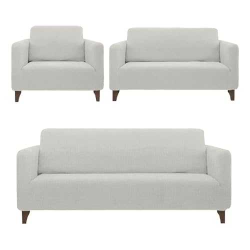 Reviews de Juegos completos los más solicitados. 39 Melocotton Juego de Protector Cubre Sala Elástico Strech Fit. Renueva tu Sala sin gastar más. Juego Completo: Incluye Protectores de Sofá de 1, 2 y 3 plazas. Couch Cover. (Gris...