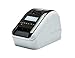 Brother QL-820NWB Stampante di Etichette, Wi-Fi, Bluetooth 2.1, USB 2.0, Schermo LCD, Cutter Automatico, Stampa a Nero e Rosso [Provenienza Regno Unito]