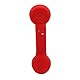 Bluetooth-Telefonhörer, Retro-strahlungssicherer Wiederaufladbarer Kabelloser Handy-Hörerempfänger, Kompatibel mit Mobiltelefonen, Laptops und Anderen Bluetooth-Geräten (Rot)
