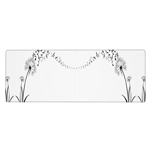 Tapis de bureau pour la maison et le bureau design musique XXL