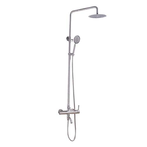 Preisvergleich Produktbild WENYAO Duschset, Edelstahlbrause, Seitenbrausenmischer, Handbrause Ultra-Thin Boost