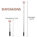 PiscatorZone Golf Ball Retriever, 9FT Aluminum Alloy Golf Ball Retriever Telescopic Golf Accessories Golf Gift for Men