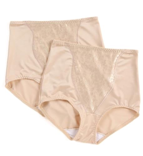Bali womens Double Support Coordinate Light Control With Lace Tummy Dfx372 2-pack shapewear briefs...