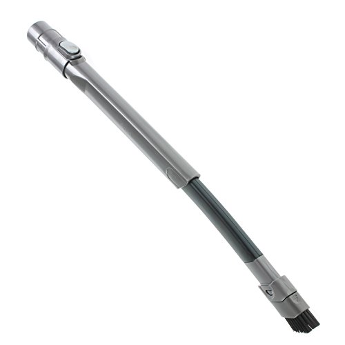 Dyson Flexi Crevice Tool - Silver/Gray Rubber - Fits All Dyson Vacuums - Clean Corners & Edges - 1 Pack