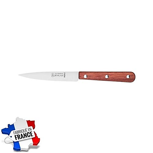 Les Colis Noirs LCN - Couteau Office Lame 10cm INOX Manche Bois La Fourmi - Ustensile Cuisine Légume - 030