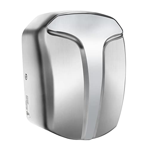 QL Asciuga Mani Elettrico 1150W in Acciaio Inox con Filtro HEPA