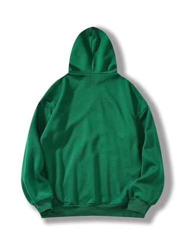 Image of SXV STYLE Hooded Pullover Solid Plain Unisex Cotton Oversized Baggy Sweatshirt Hoodie