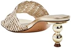 Katy Perry Women's The Beed Too Zig Zag Heeled Sandal, Gold, 7 | Image 2
